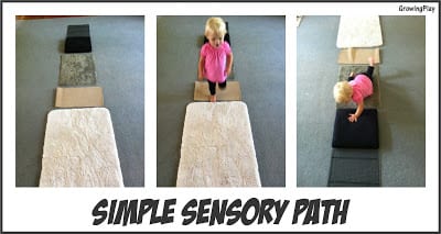 Toddler Time – Simple Sensory Path