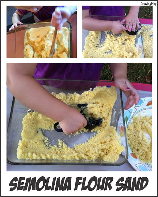 Toddler Time: Semolina Sand