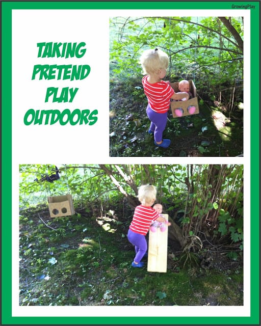 pretend play outdoors