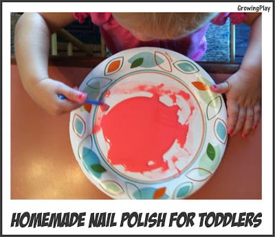 Homemade “Nail Polish” for Toddlers