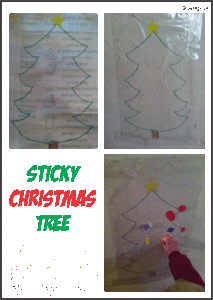 Sticky Christmas Tree