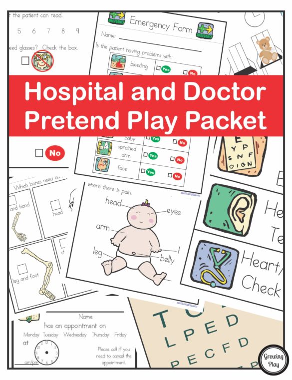 Hospital Doctor Pretend Play Packet