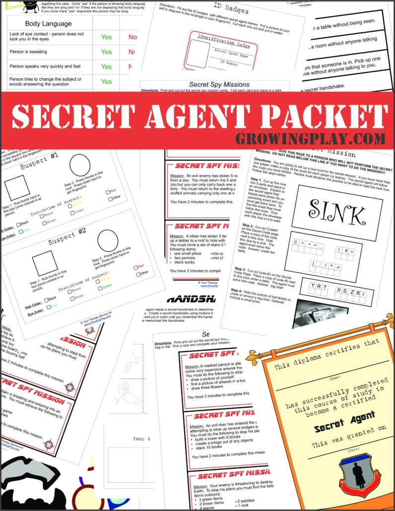 Secret Agent Pretend Play