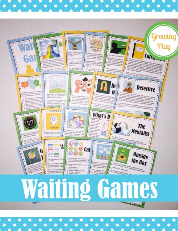 Waiting Games - Encourage Self Regulation and Creativity