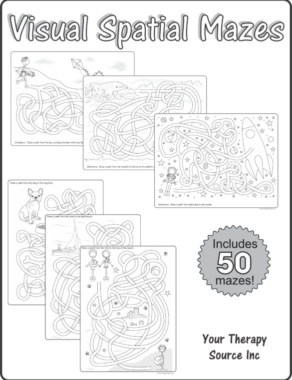 Visual spatial mazes