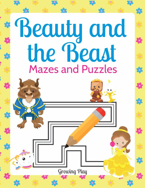 Beauty and the Beast Mazes and Puzzles