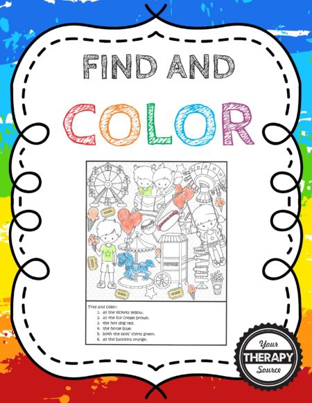 Find and Color Activities