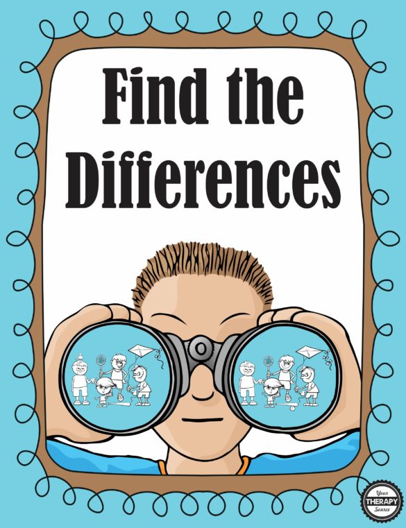 Find the Differences Visual Perceptual Puzzles