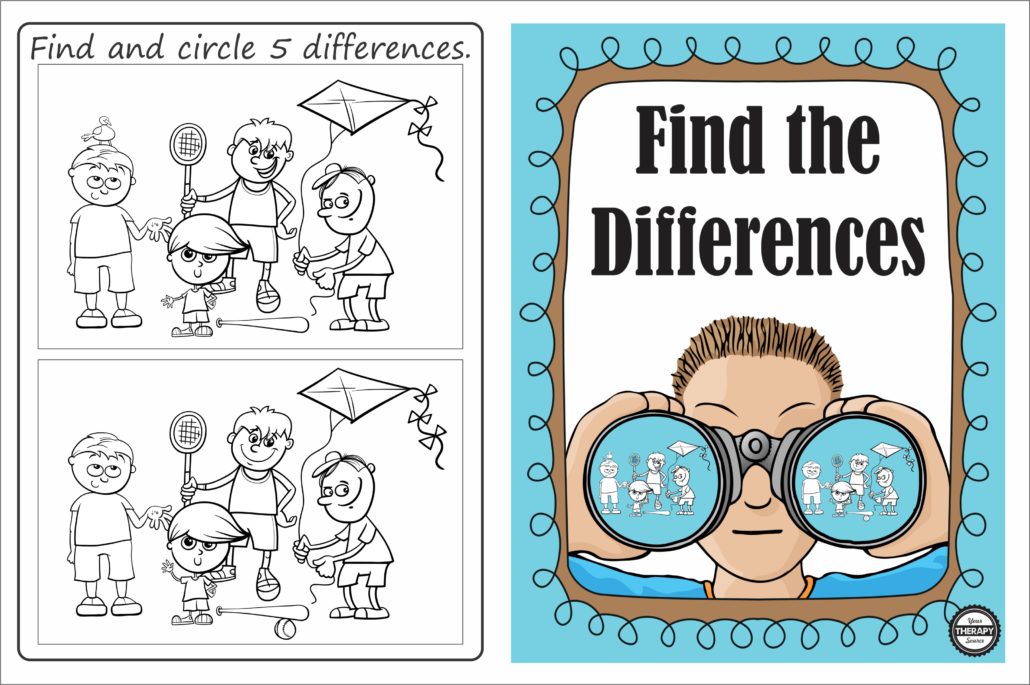 Find the Differences Freebie