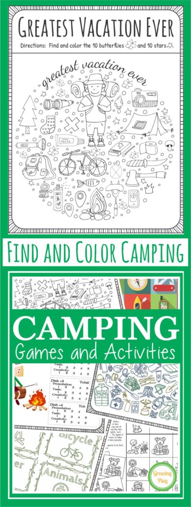 Camping Games Freebie 2