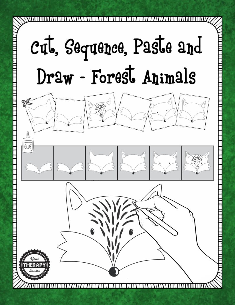 Cut Sequence Draw Forest Animals