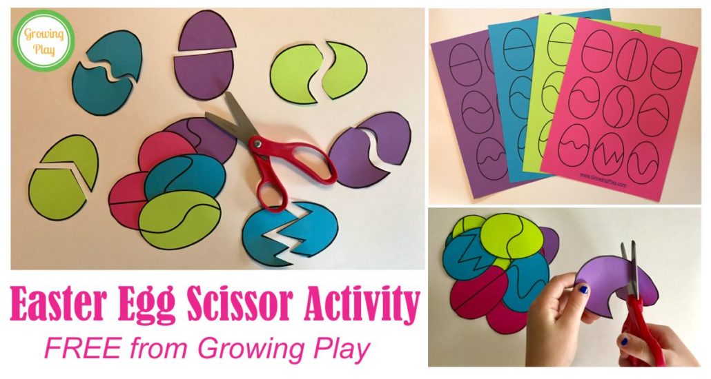 Easter Egg Scissor Activity 2