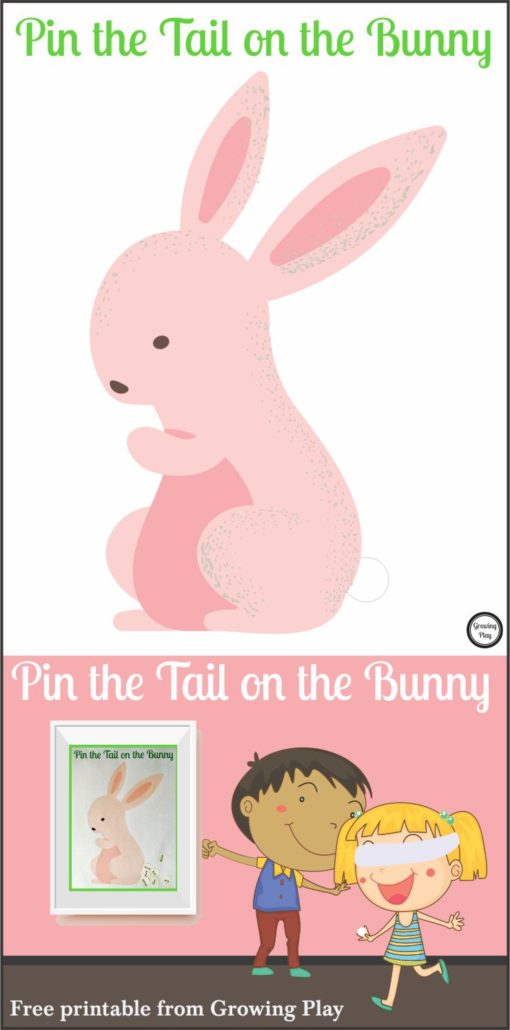 Pin the Tail on the Bunny Game from Growing Play