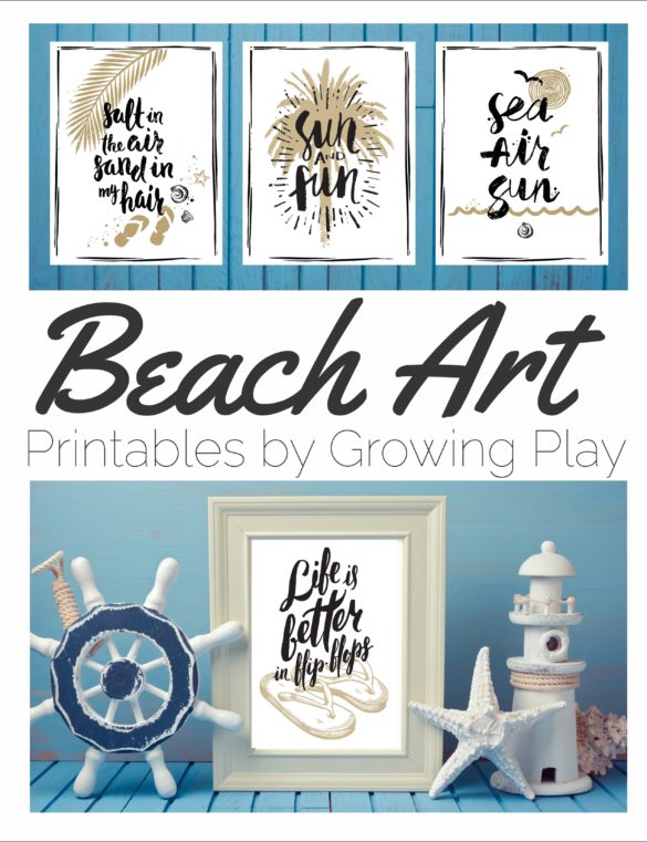 Beach Art Prints Digital Download