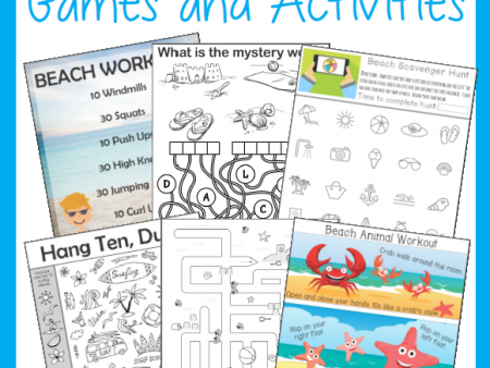 Puzzles, Mazes and More with a Beach Theme