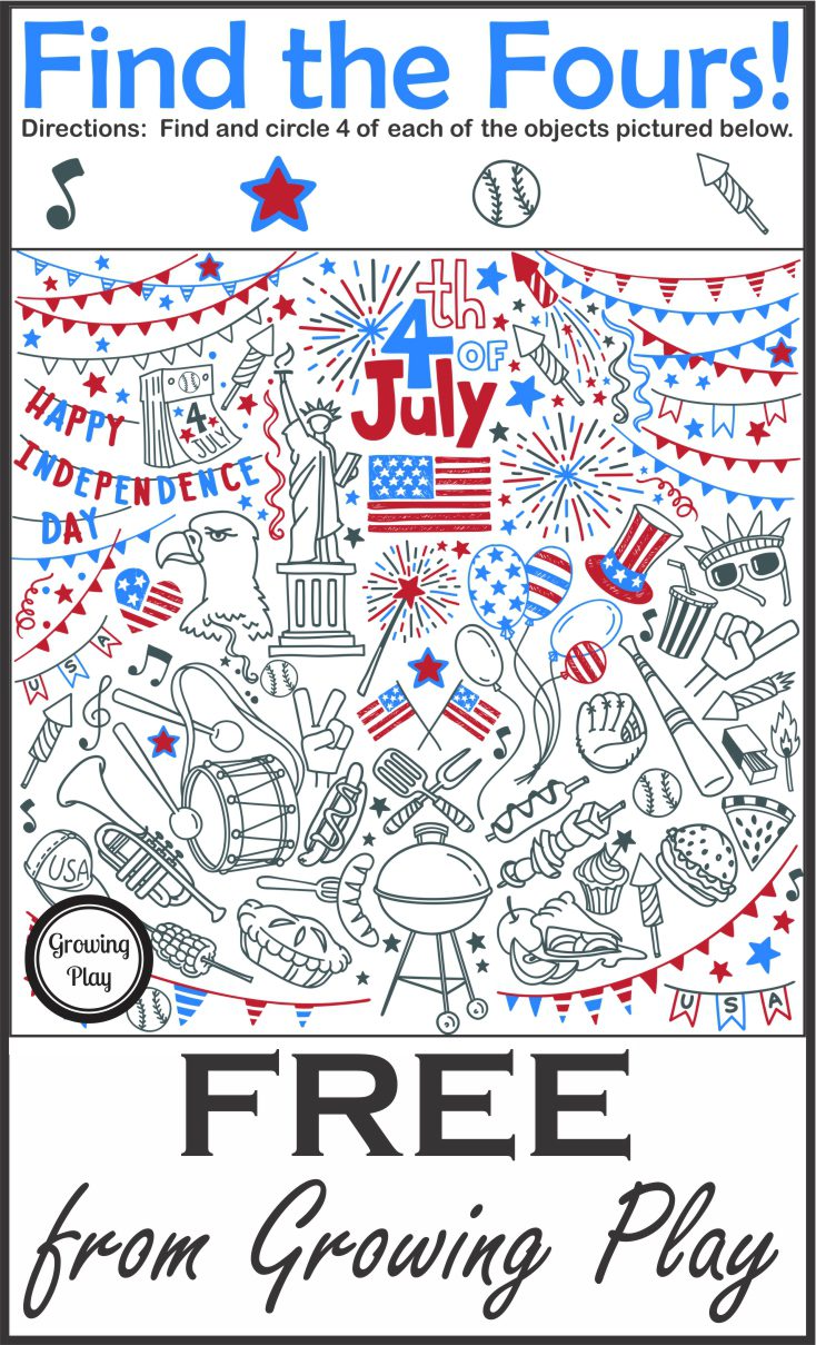 FInd the Fours July 4th freebie