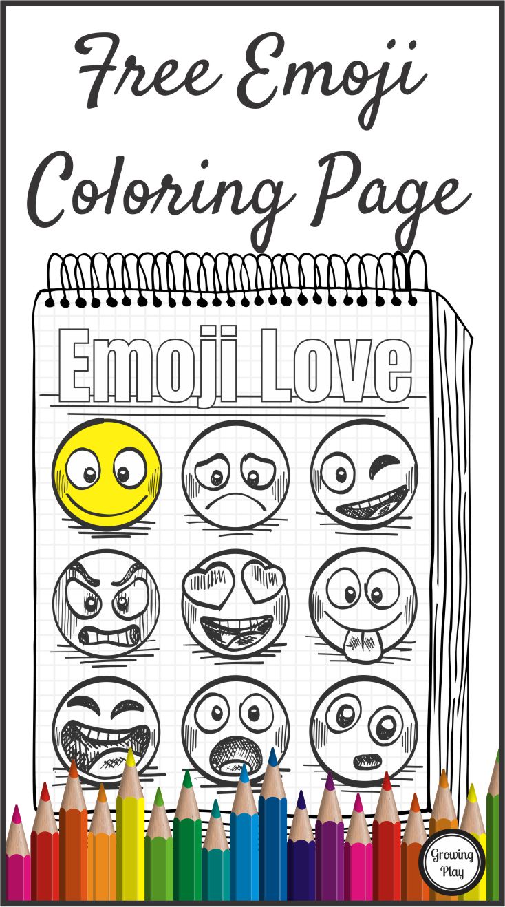 Emoji Coloring page free