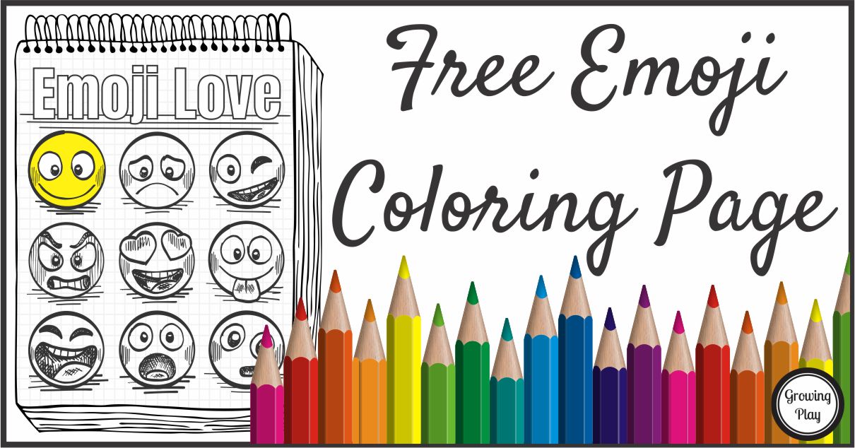 emoji coloring page free