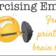 Exercising Emoji Brain Breaks