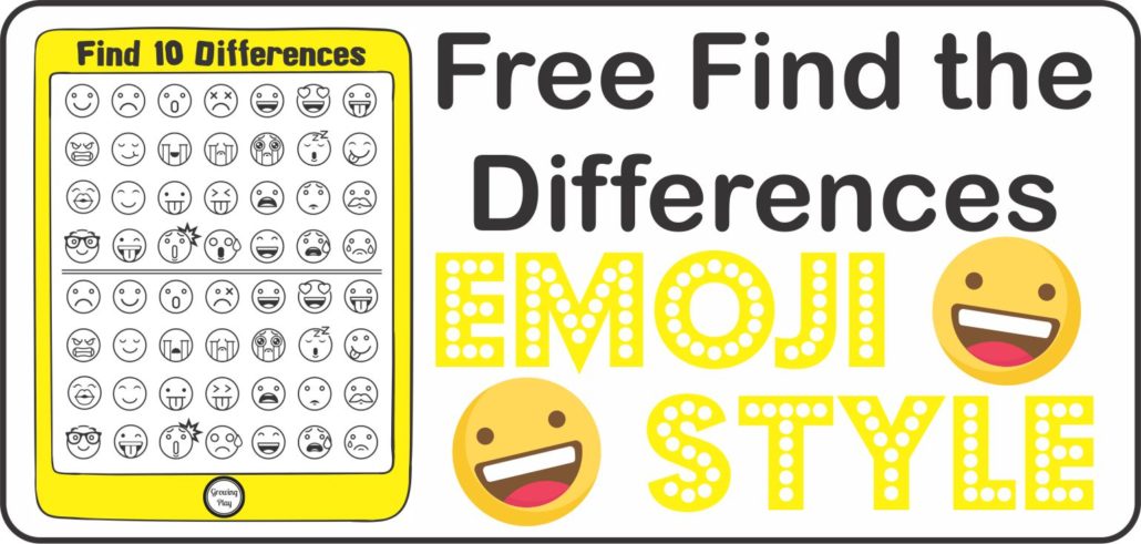 Find the Differences Emoji Style