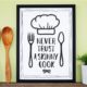 Fun Kitchen Art Freebie