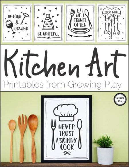 Kitchen Art from Growing Play