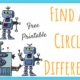 Robot Find the Differences Puzzle