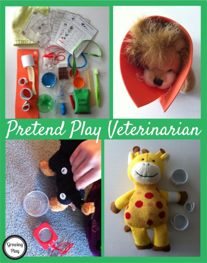 Pretend Play Veterinarian Ideas from Growing Play