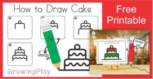 How to Draw a Christmas Cake