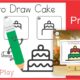 How to Draw a Christmas Cake