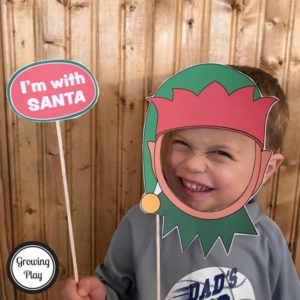 Christmas Photo Booth props from Growing Play