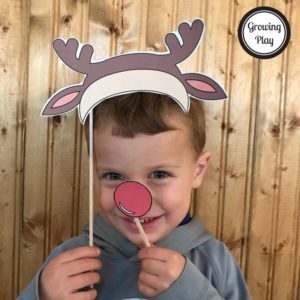 Christmas Photo Booth props from Growing Play