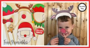 Christmas Photo Booth props from Growing Play