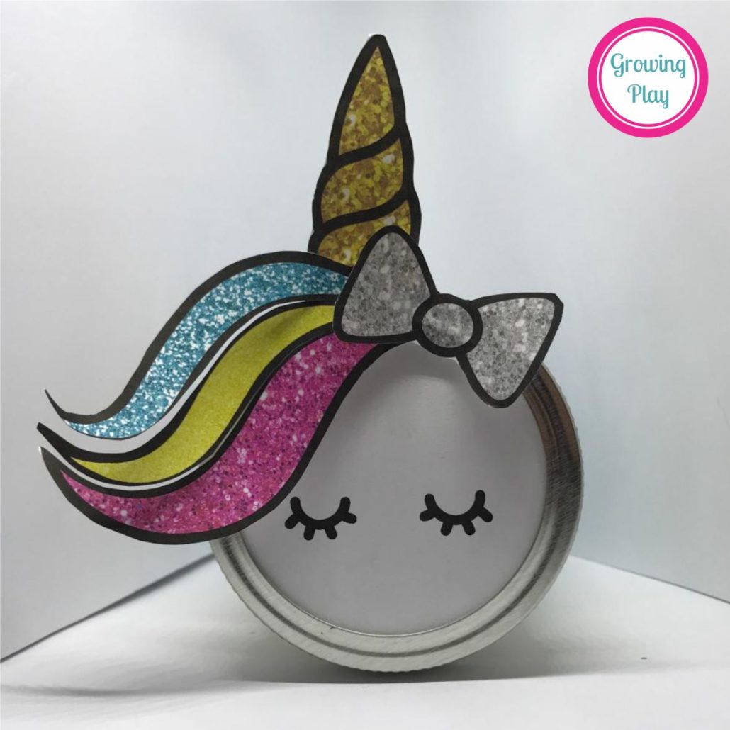 Unicorn Party Favor Printable - Unicorn Mason Jar