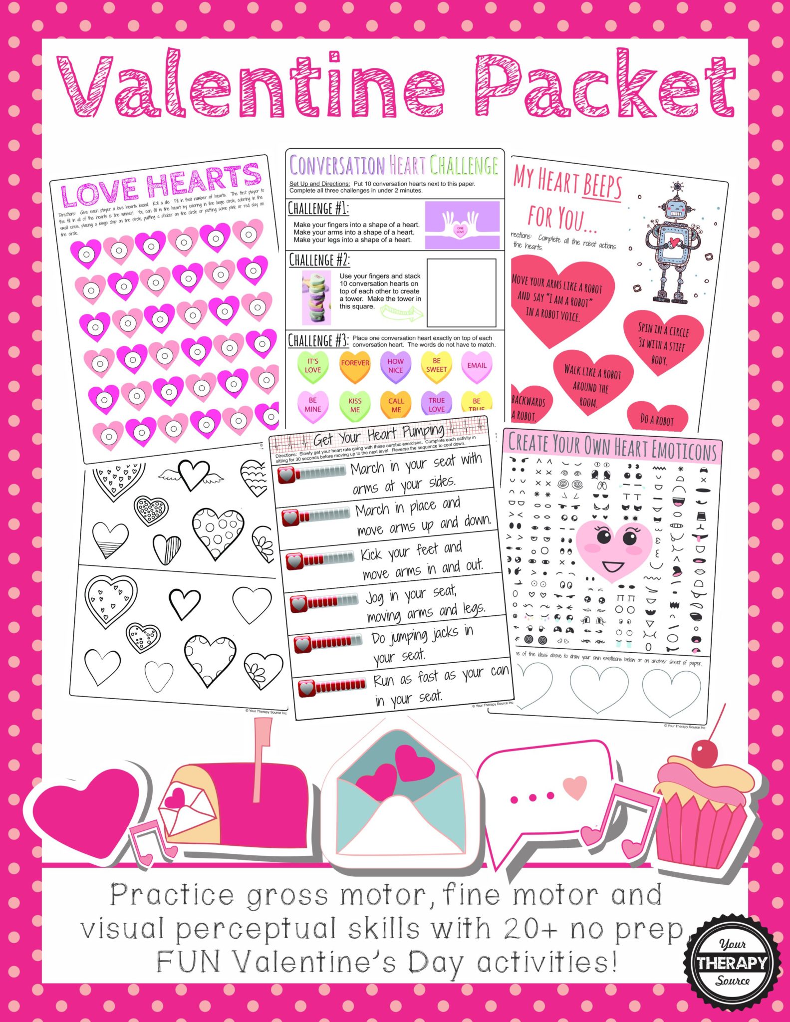 Valentine's Day Packet for Valentine's Parties