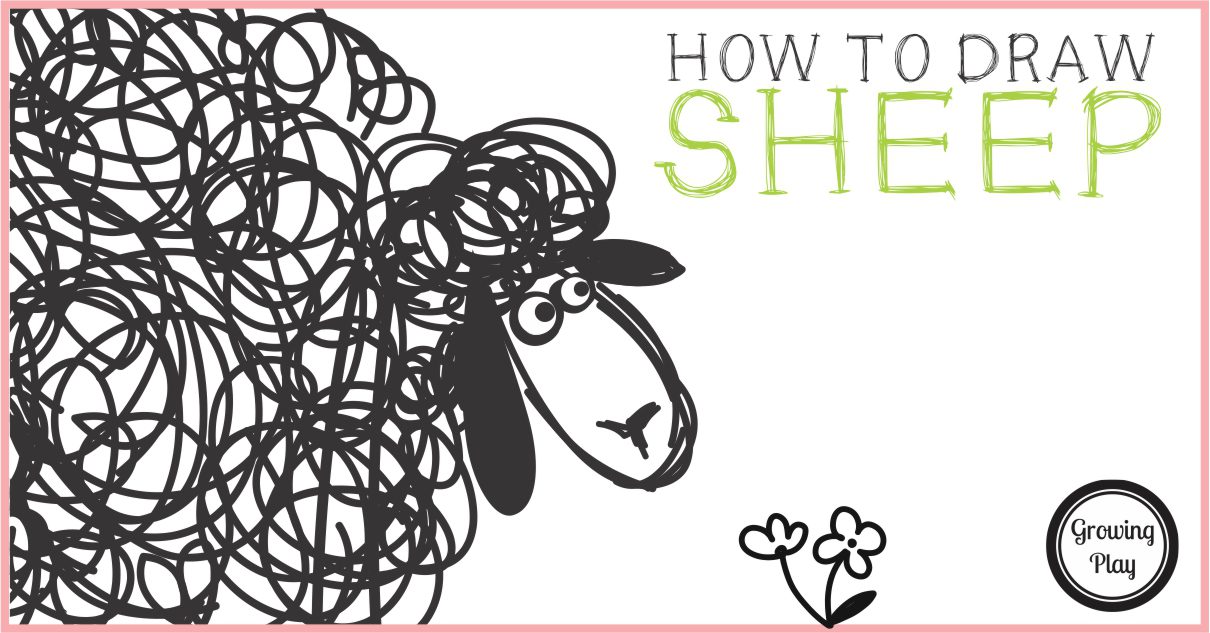 How to Draw Sheep - Free Printable