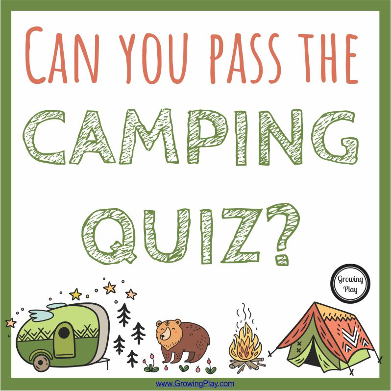 Camping Quiz from Growing Play