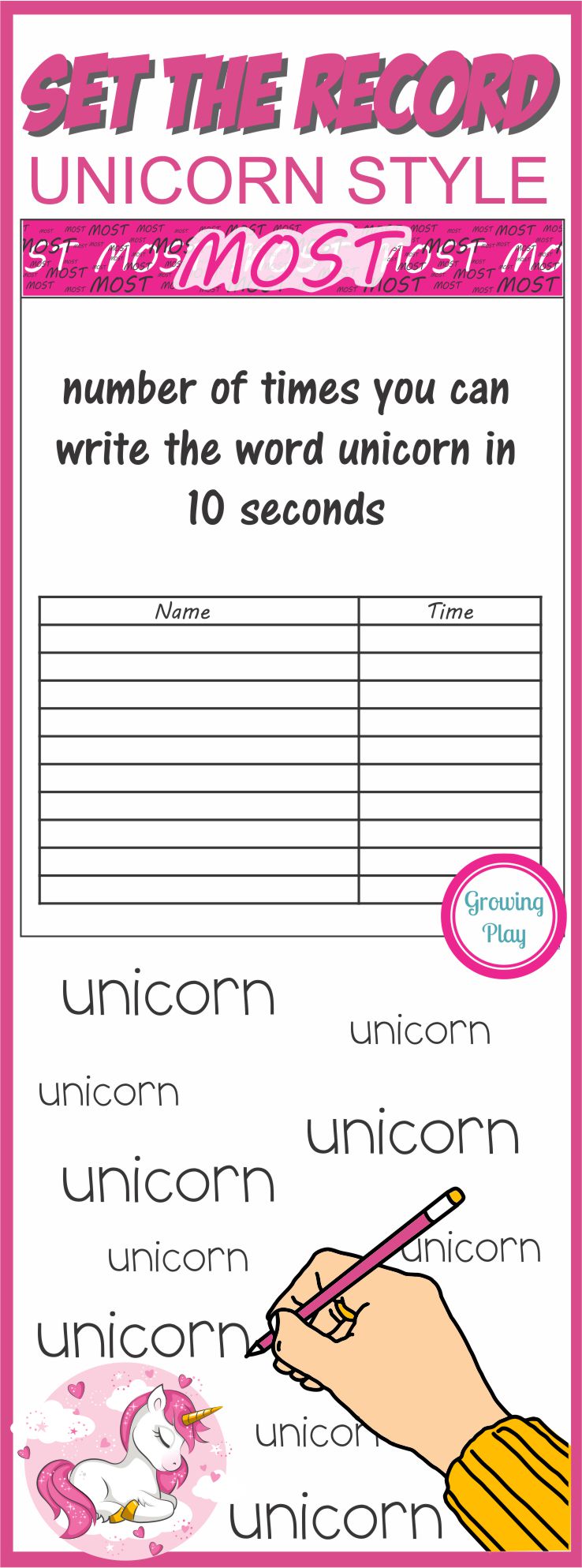 Can you set the unicorn record