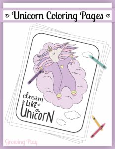 This super cute UNICORN Coloring Book (digital download) includes 12 adorable black and white unicorn pictures with phrases to color.  Plus, one BONUS birthday coloring page.  You can even edit the name to include your child's name right on the Unicorn birthday coloring page.