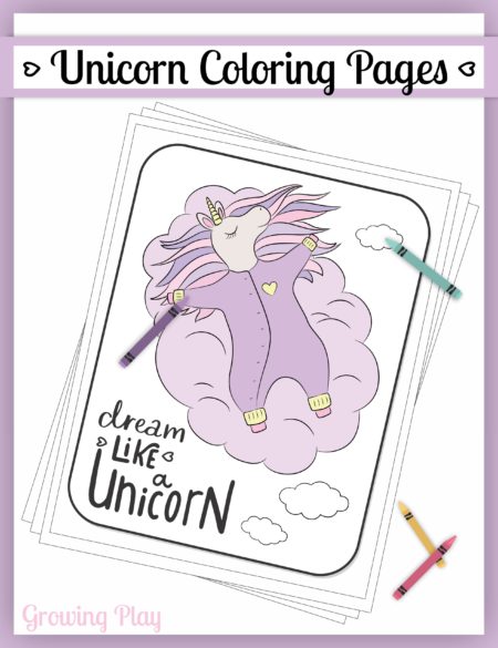 This super cute UNICORN Coloring Book (digital download) includes 12 adorable black and white unicorn pictures with phrases to color.  Plus, one BONUS birthday coloring page.  You can even edit the name to include your child's name right on the Unicorn birthday coloring page.