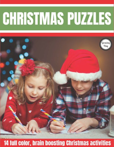 The Christmas Puzzles Packet includes full color, brain boosting, FUN Christmas activities to complete.  Look and find challenges, mazes, puzzles and more all for when the kids need some extra entertainment this holiday season.