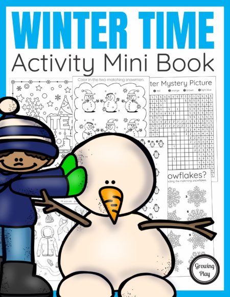 The Winter Activity Book digital download includes super FUN puzzles, coloring pages, and mazes to entertain the kids this Winter season.