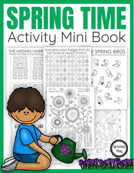 The Spring Puzzle Book digital download includes puzzles. mazes, and more all with a fun Spring theme.  No prep needed – just print and play!  Perfect for when the kids unplug, indoor recess, early finishers, morning work or anytime!  The activity book is in black and white for economical printing.