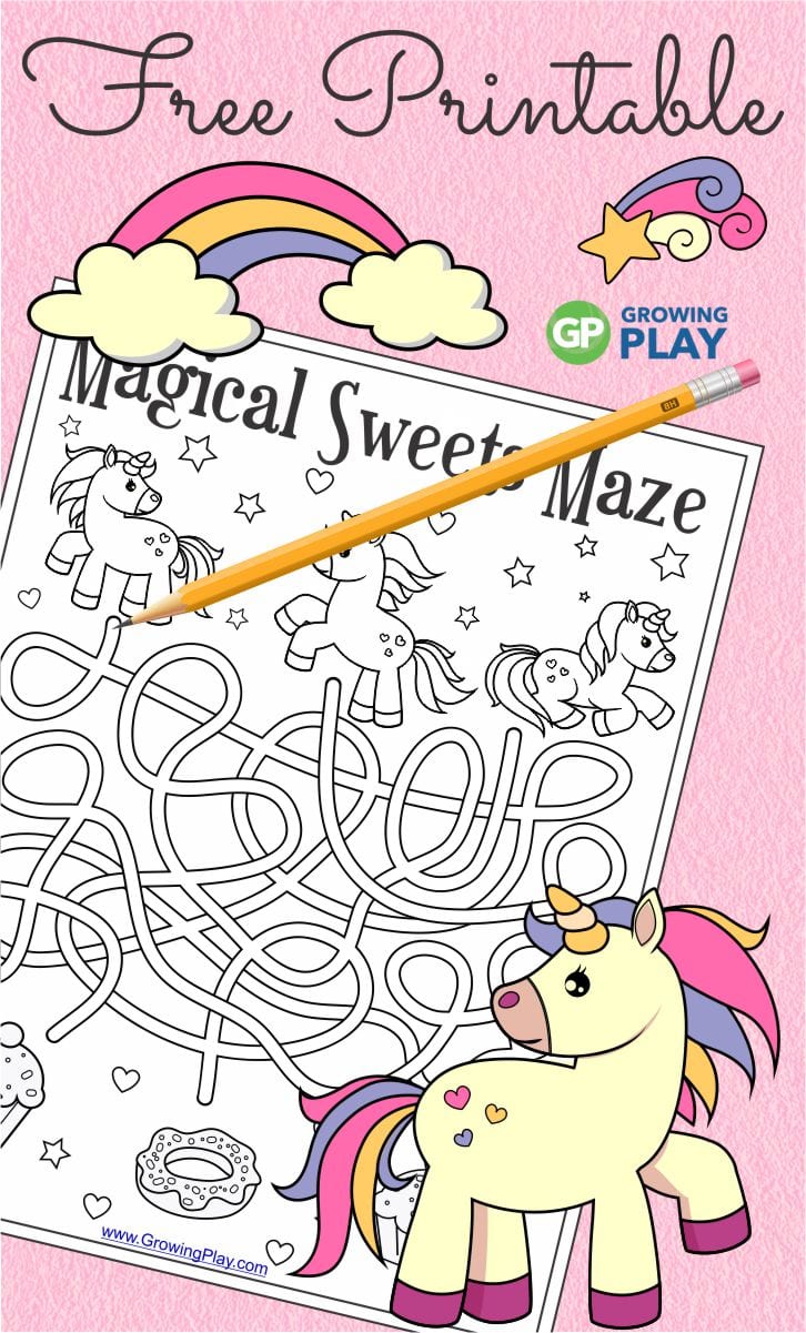 Do you have a unicorn lover in your house?  Check out this FREE unicorn maze printable that you can download at the bottom of this post.