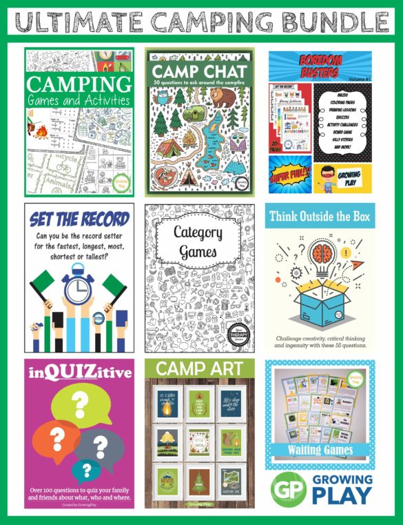 Do you love to camp with your family?  This Camping Ideas for Families bundle includes games and puzzles that are super fun to entertain children of all ages.