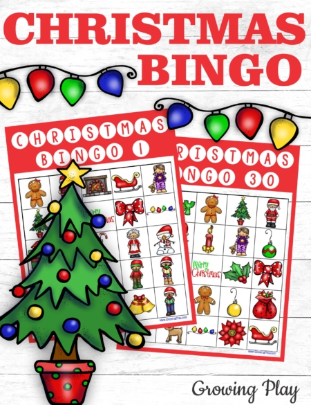 If you are in search of a cute and fun Christmas Bingo PDF for immediate download, try the Christmas Bingo Party Pack to play with up to 30 players!