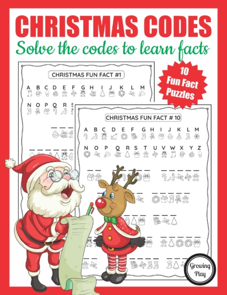 This Christmas Crack the Code packet is perfect for puzzle loving kids. The digital download includes 10 secret codes to crack to reveal fun and interesting facts about Christmas time.