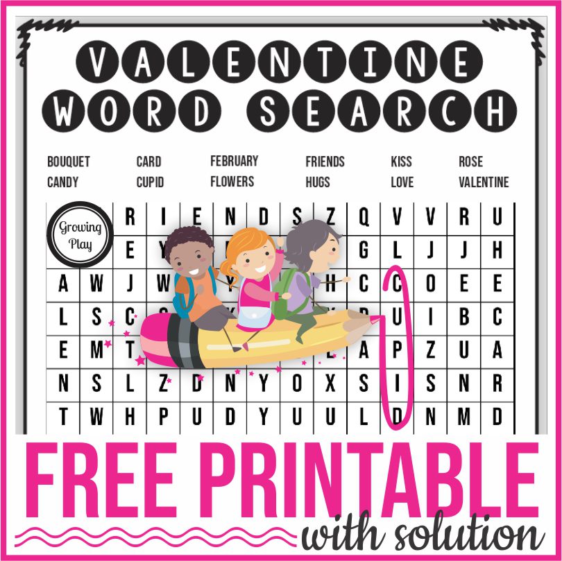 Are you looking for a valentine word search printable?  Check out this FREE puzzle that you can download at the end of this post.