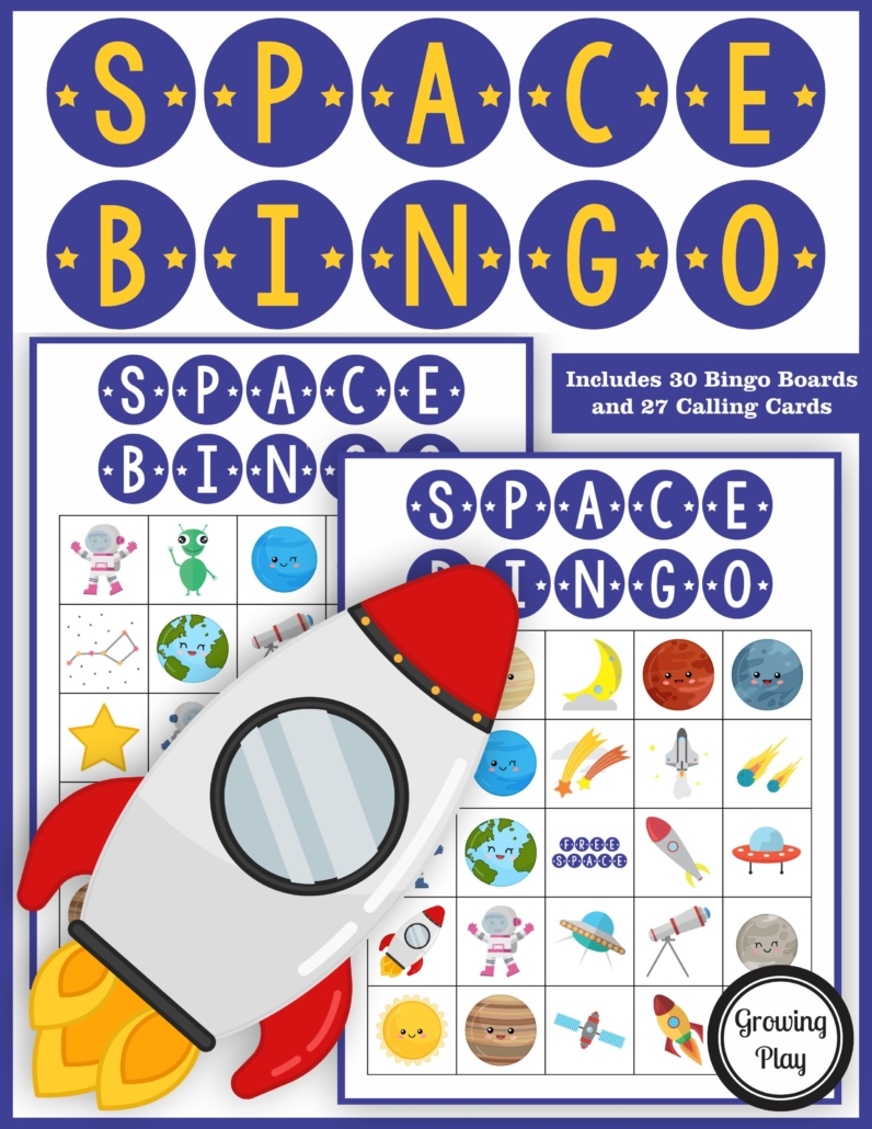 Space Bingo PDF Printable Game