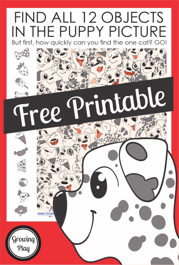 Did you know that March 23rd is National Puppy Day? Here is a fun way to celebrate this day with a free look and find puzzle you can download at the bottom of the post.